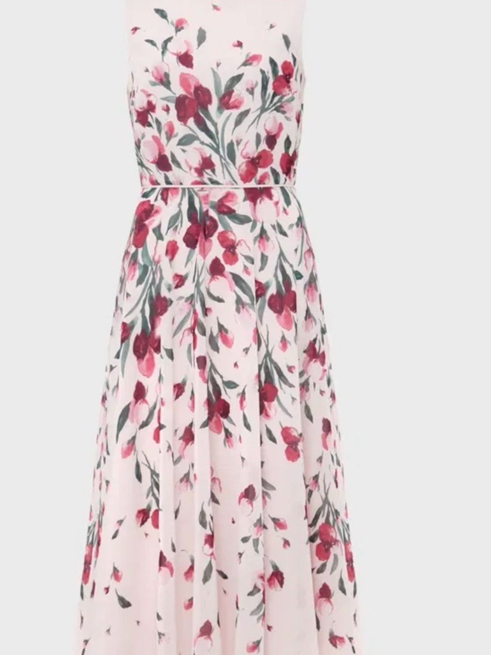 Hobbs Pink Floral Sleeveless Dress, size 14